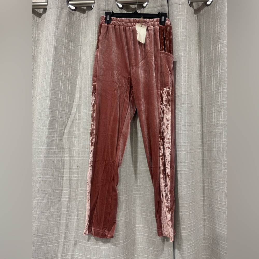 Easel mauve pink velour lounge set - Picture 7 of 7